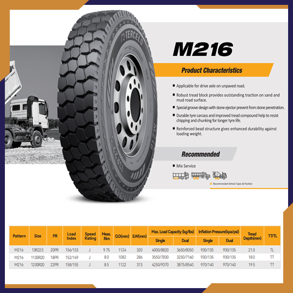 Lốp Tercelo M216